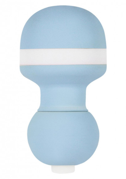 Голубой мини-вибратор PIXIES MINI VIBE - 6 см.
