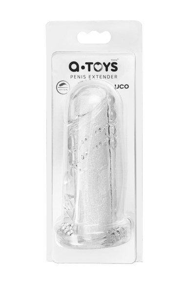 Прозрачная насадка на пенис Uco - 13 см.