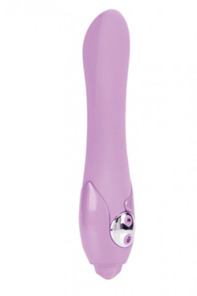 Вибромассажер Harlow 5-Function Silicone Rotating & Vibrating Massager с ротацией  из силикона фиоле