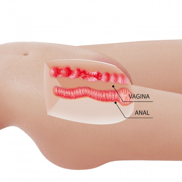 Телесный мастурбатор-торс Mia