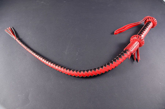 Кнут  Поддай жару-1  из кожи - 75 см.