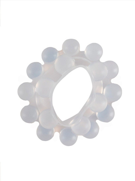 Эластичное эрекционное кольцо с двумя рядами шариков