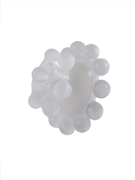 Эластичное эрекционное кольцо с двумя рядами шариков