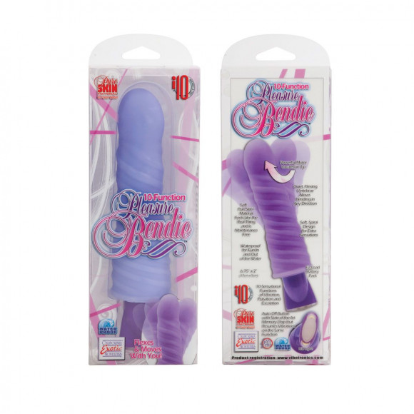 Спиральный фиолетовый вибратор - 17 см.