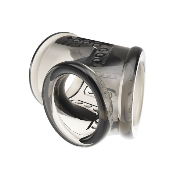 Дымчатая насадка на пенис и мошонку