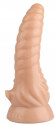 Телесный фигурный анальный фаллоимитатор - 20,5 см.