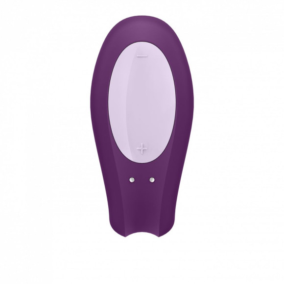 Фиолетовый вибратор для пар Double Joy с управлением через приложение