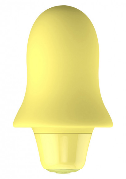 Жёлтый вибростимулятор STELLA BULLET - 7,5 см.