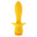 Желтая анальная вибропробка Mellow Yellow - 13,5 см.