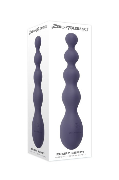 Серый вибростимулятор Rumpy Bumpy - 17,5 см.