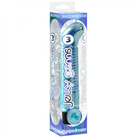 Вибратор Jelly Gems 3 Blue