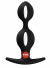 Черный анальный стимулятор B Balls Duo - 13 см.