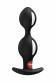 Черный анальный стимулятор B Balls Duo - 13 см.