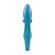 Бирюзовый вибратор-кролик Embrace Me - 21,2 см.