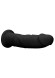Черный фаллоимитатор Silicone Dildo Without Balls - 22,8 см.