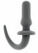 Серая анальная пробка SONO №12 с ручкой