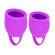 Набор из 2 лиловых менструальных чаш Tulip