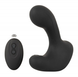 Черная анальная вибропробка с функцией расширения RC Butt Plug with 3 functions