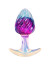 Лиловая анальная пробка - 9 см.