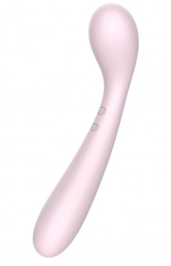 Розовый вибратор Baymax для G-стимуляции - 22 см.
