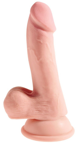 Телесный фаллоимитатор на присоске 6,5  Triple Density Cock - 20,3 см.