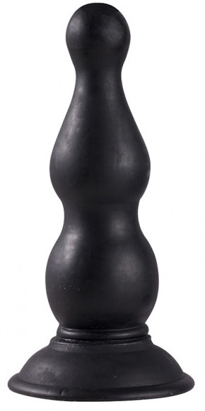 Чёрная анальная пробка с тонким кончиком MENZSTUFF PAWN PROBE BLACK - 15 см.