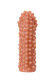Телесная насадка на фаллос с бугорками Extreme Sleeve 010 M-size - 14 см.