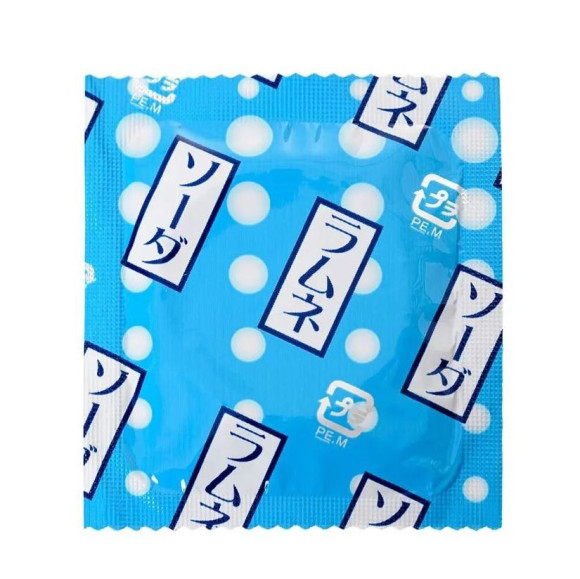 Презерватив Sagami Studded Lemonade с ароматом лимонада - 1 шт.