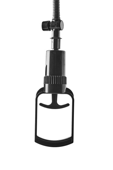 Прозрачная вакуумная помпа с манометром Deluxe Penis Pump