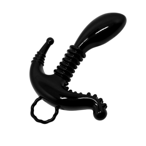 Чёрный стимулятор точки G, клитора и ануса