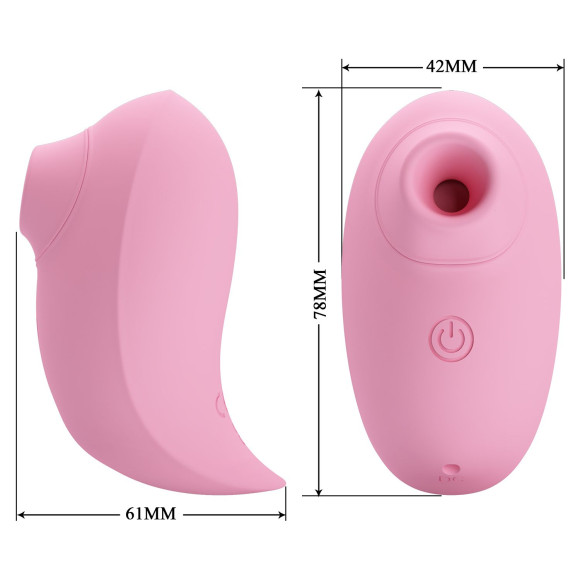 Розовый стимулятор клитора Inhale Bird