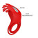 Красное эрекционное кольцо с вибрацией Ruben