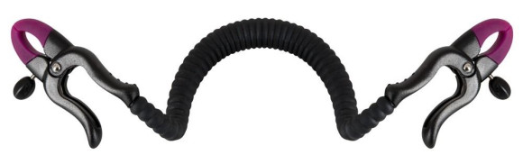 Зажим на половые губы с гибкой перемычкой для G-стимуляции 