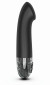 Черный вибратор с функцией электростимуляции Right on Ron - 17 см.