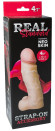 Реалистичная насадка с мошонкой REAL Standard - 15,5 см.