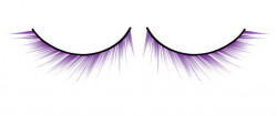 Асимметричные фиолетовые ресницы Deluxe