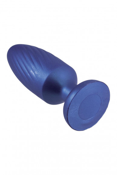 Синяя анальная пробка 4 Inch Silicone Anal Plug - 12 см.