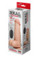 Телесный вибратор-реалистик REAL Standard с пультом ДУ - 17,5 см.