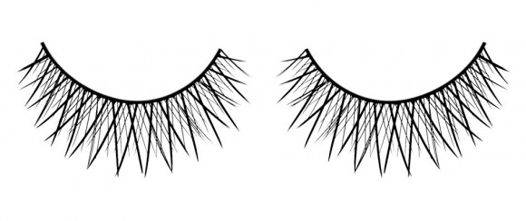 Черные накладные ресницы с перекрещивающимися ресничками Deluxe