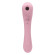 Нежно-розовый двусторонний стимулятор Daisy Massager - 20,2 см.