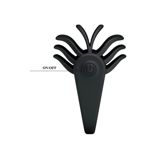 Рифленое эрекционное кольцо с вибрацией Chester