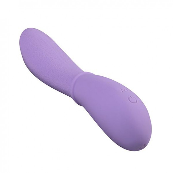 Сиреневый вибростимулятор Appetency Licking Tongue Vibe - 16,5 см.
